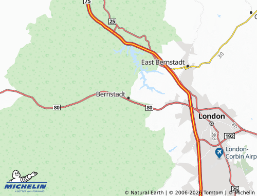 Carte MICHELIN Bernstadt - ViaMichelin