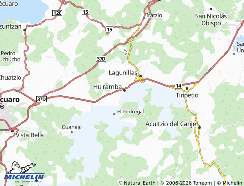 Mapa MICHELIN Caltzontzin - ViaMichelin
