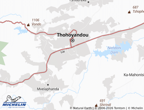 MICHELIN-Landkarte Thusalashaka - ViaMichelin