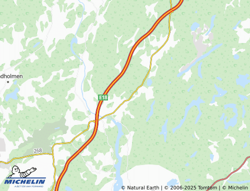 MICHELIN Norrdal map - ViaMichelin