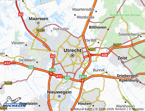 MICHELIN Utrecht map - ViaMichelin
