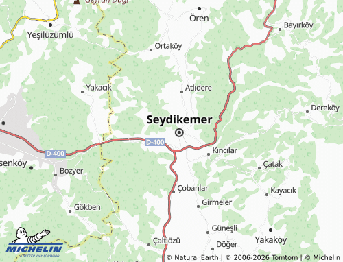 MICHELIN Menekşe map - ViaMichelin