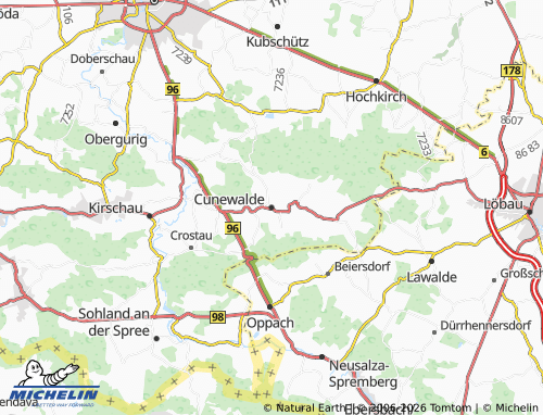 MICHELIN Cunewalde map - ViaMichelin