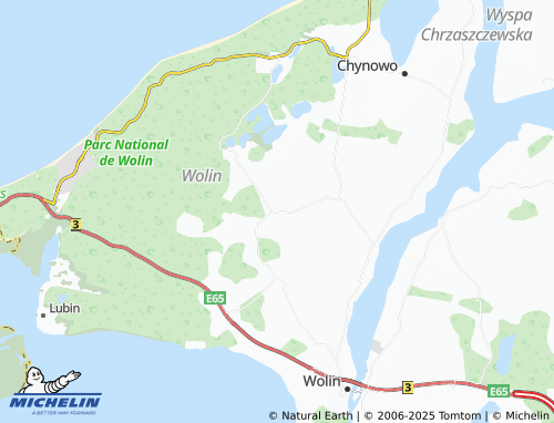 MICHELIN Ładzin map - ViaMichelin