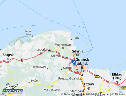 Mapa MICHELIN Wejherowski - ViaMichelin