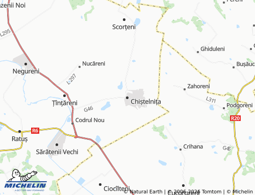 MICHELIN Chiștelnița map - ViaMichelin