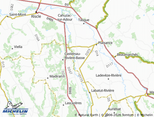 MICHELIN Jû-Belloc map - ViaMichelin