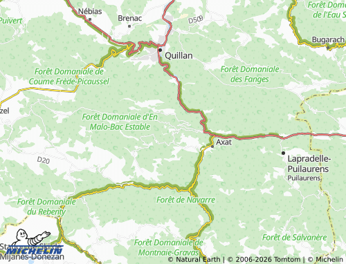 MICHELIN Cailla map - ViaMichelin
