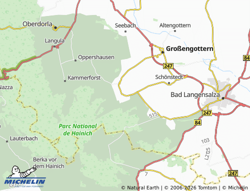 Mapa MICHELIN Weberstedt - ViaMichelin