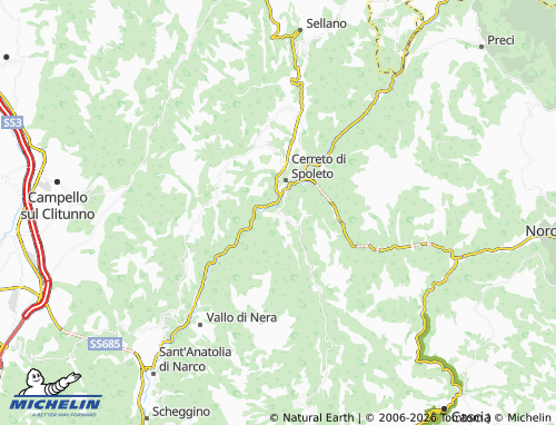 MICHELIN-Landkarte Ponte - ViaMichelin