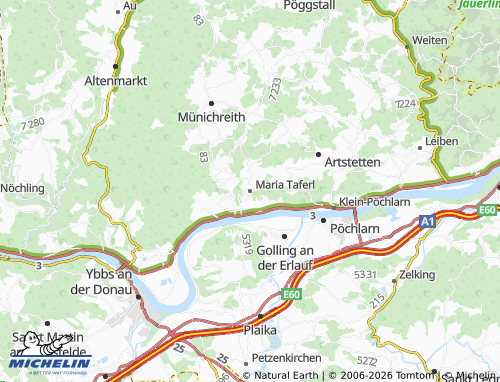 MICHELIN Maria Taferl map - ViaMichelin