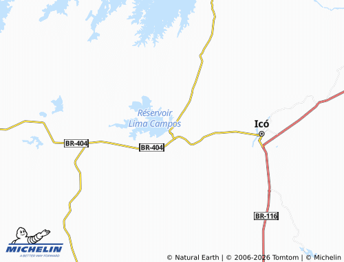 MICHELIN Lima Campos map - ViaMichelin