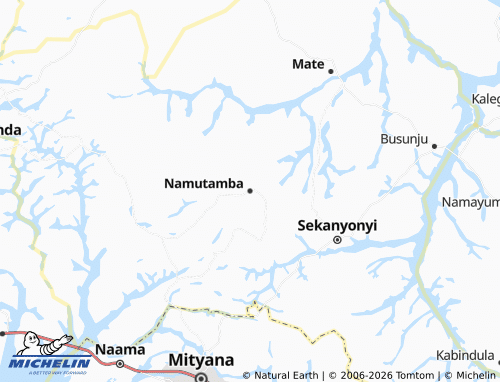 Carte MICHELIN Namutamba - ViaMichelin