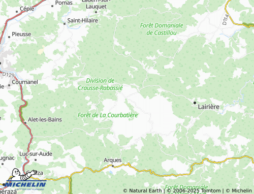 Carte MICHELIN Villardebelle - ViaMichelin