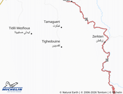 Mappa MICHELIN Tighdouween - ViaMichelin