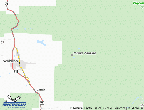 Kaart MICHELIN Mount Pleasant - ViaMichelin