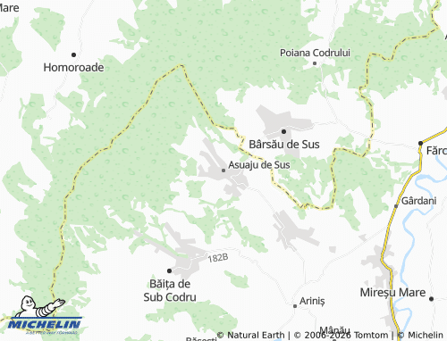 Mapa MICHELIN Asuaju de Sus - ViaMichelin
