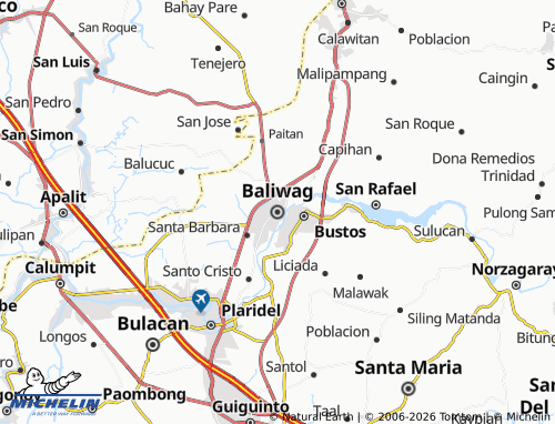 MICHELIN Baliwag map - ViaMichelin