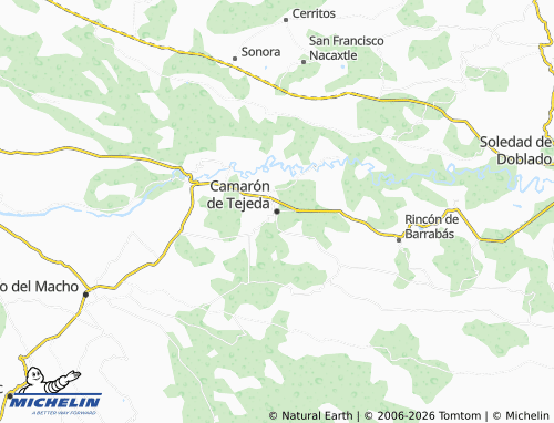 Kaart MICHELIN Camarón de Tejeda - ViaMichelin