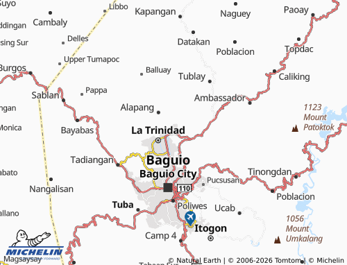 MICHELIN Cruz map - ViaMichelin