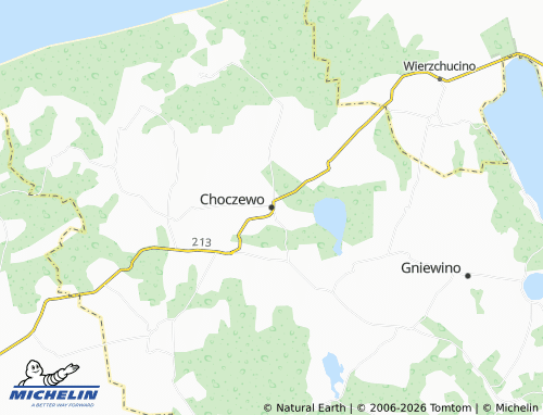 MICHELIN Choczewo map - ViaMichelin