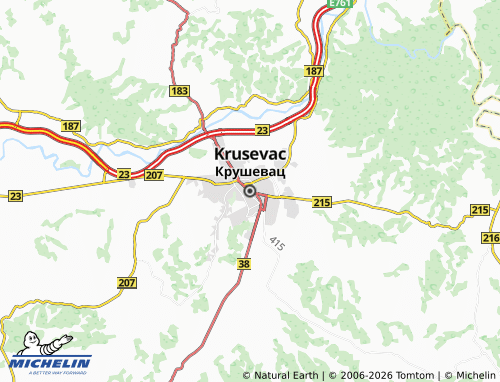 Mapa MICHELIN Krusevac - ViaMichelin