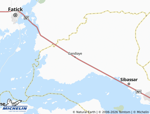 Mapa MICHELIN Gandiaye - ViaMichelin