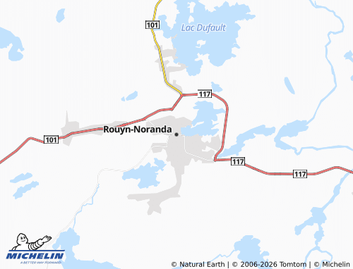 MICHELIN Rouyn-Noranda map - ViaMichelin