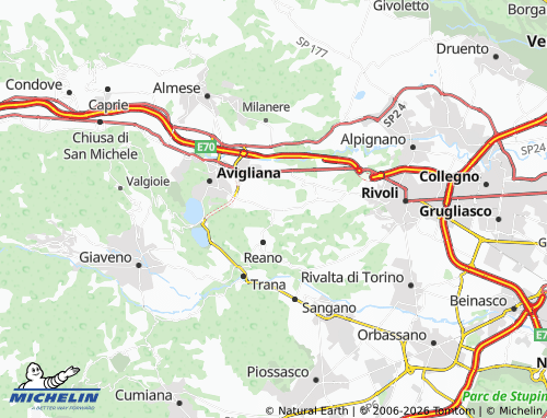 Mapa MICHELIN Buttigliera Alta - ViaMichelin