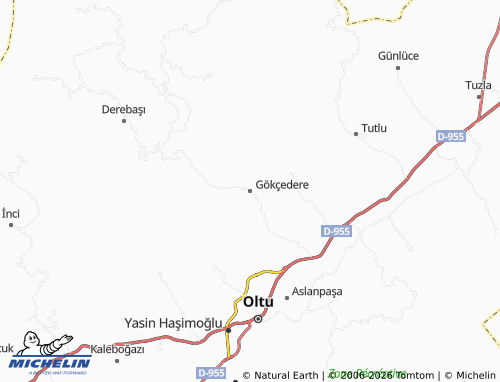 MICHELIN Gökçedere map - ViaMichelin