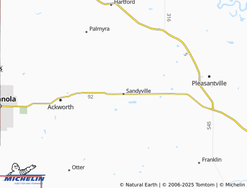 MICHELIN Sandyville map - ViaMichelin