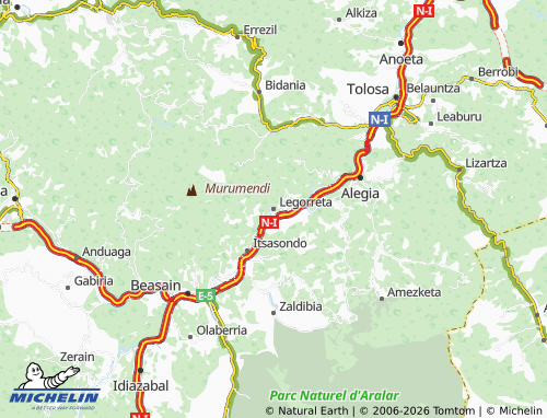Carte MICHELIN Legorreta - ViaMichelin