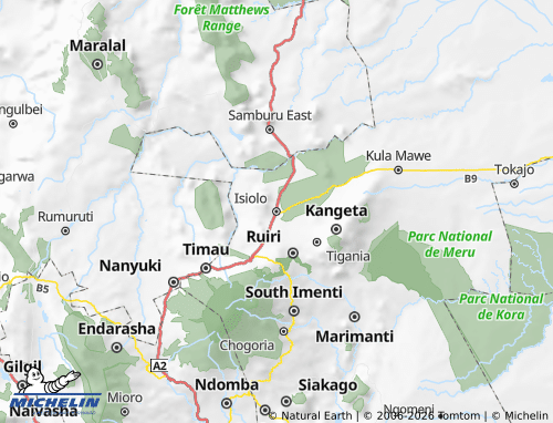 MICHELIN-Landkarte Isiolo - ViaMichelin
