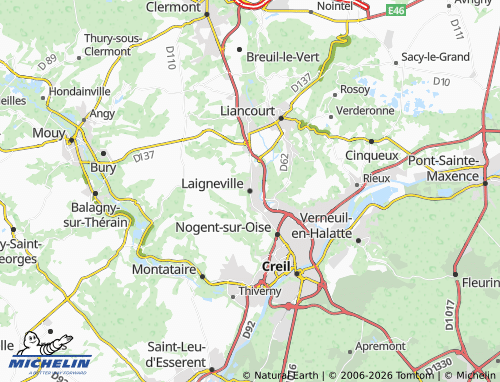Mapa MICHELIN Laigneville - ViaMichelin