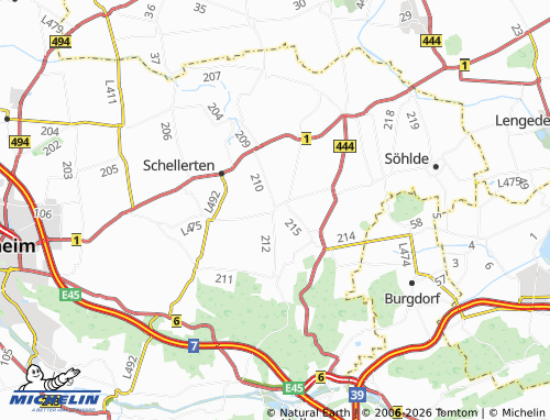 MICHELIN Dingelbe map - ViaMichelin