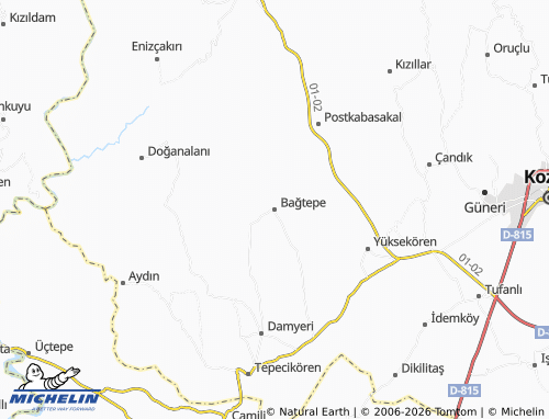 Mapa MICHELIN Bağtepe - ViaMichelin