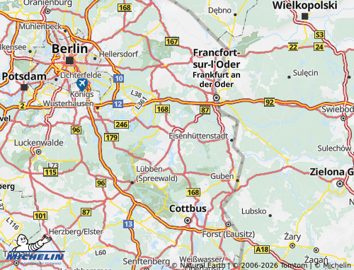 Carte MICHELIN Oder-Spree - ViaMichelin