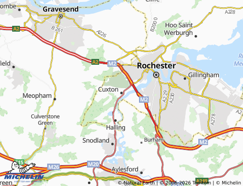 MICHELIN Cuxton map - ViaMichelin