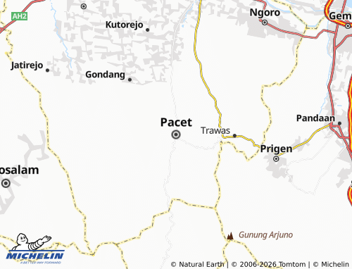 MICHELIN Pacet map - ViaMichelin