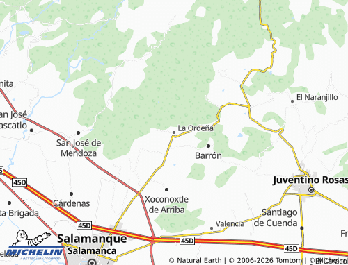Mappa MICHELIN La Ordeña - ViaMichelin