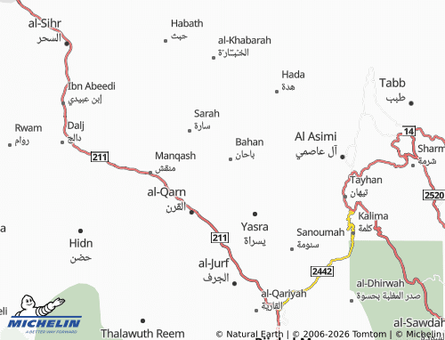 MICHELIN-Landkarte Watan Wasanib - ViaMichelin