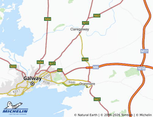 Carte MICHELIN Kiltullagh - ViaMichelin