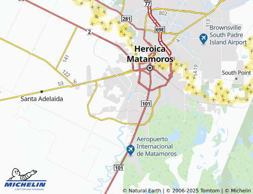 MICHELIN Villas de Santa Anita map - ViaMichelin