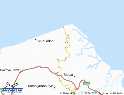 MICHELIN Meunasah Geudong map - ViaMichelin