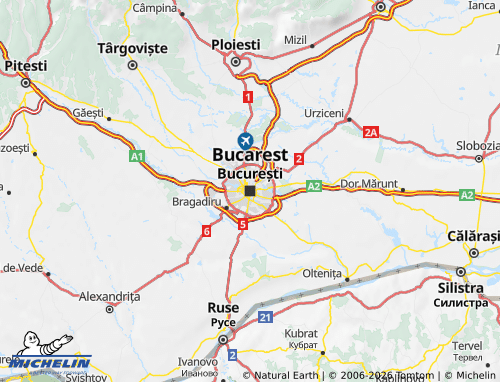 Carte MICHELIN București - ViaMichelin