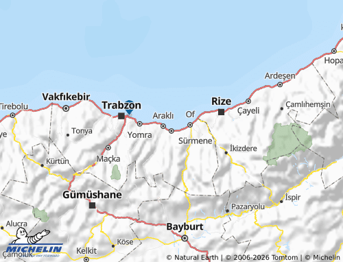 Mappa MICHELIN Sürmene - ViaMichelin