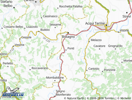 Mappa MICHELIN Ponti - ViaMichelin
