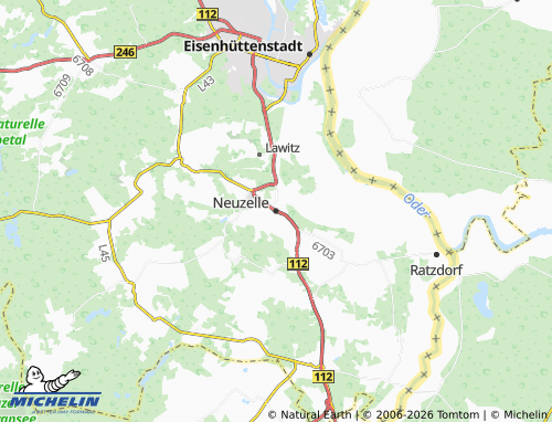 Kaart MICHELIN Neuzelle - ViaMichelin