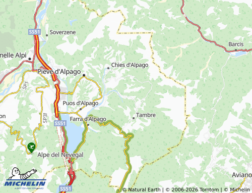 MICHELIN Borsoi map - ViaMichelin