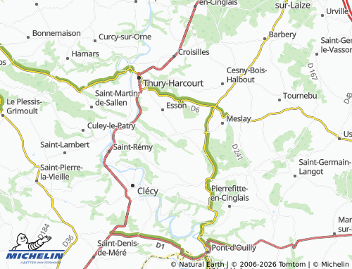 MICHELIN Combray map - ViaMichelin